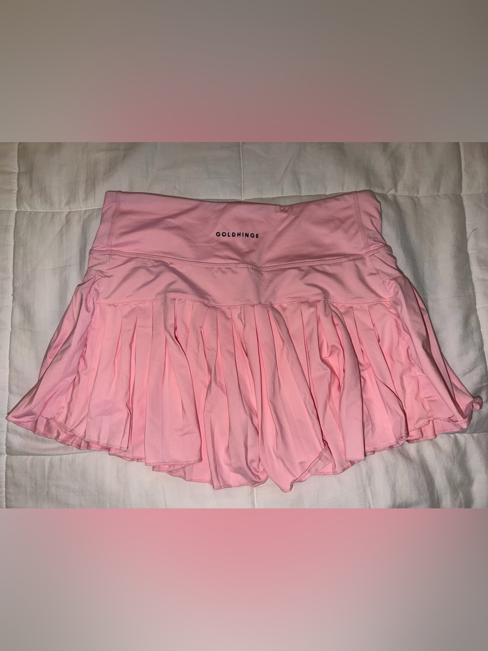 Gold Hinge tennis skirt